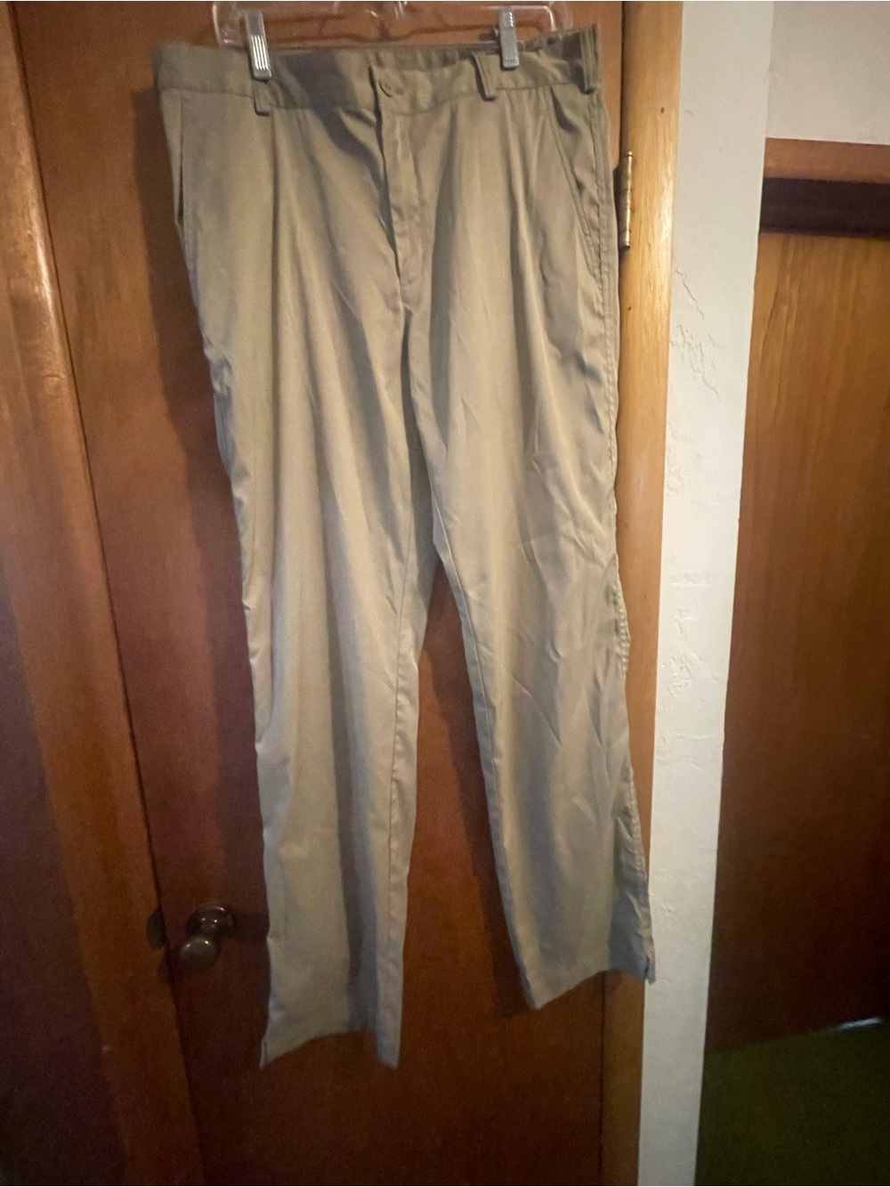 Nike Golf Pants 34x30 Khaki Athletic Slack Trouser Mens 34x34 Dri-Fit